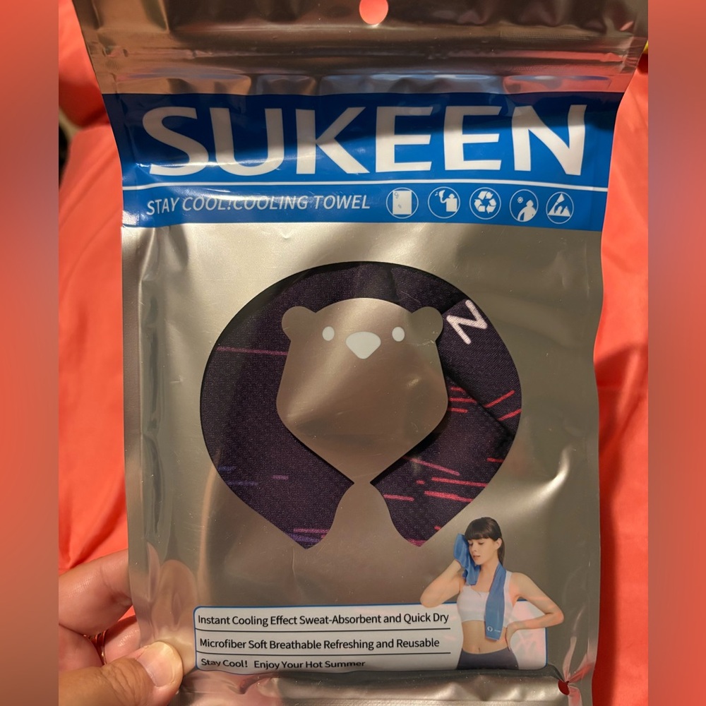 Sukeen Cooling Towel - Purple/Pink